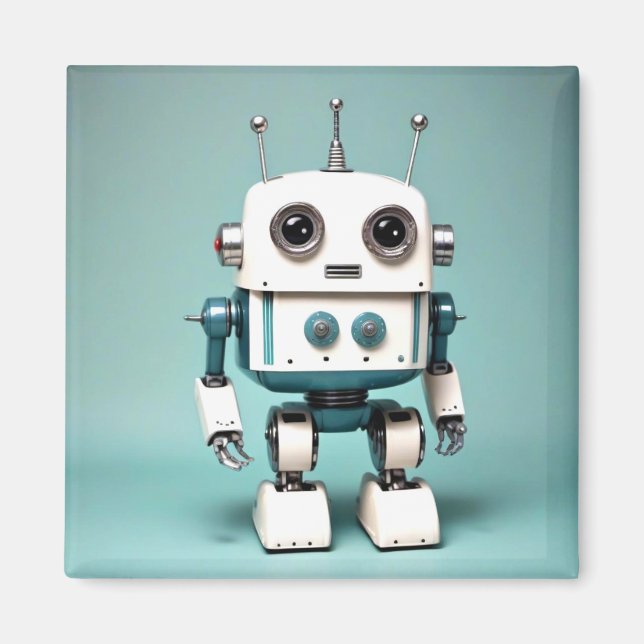 Imán de robot de juguete lindo (Frente)