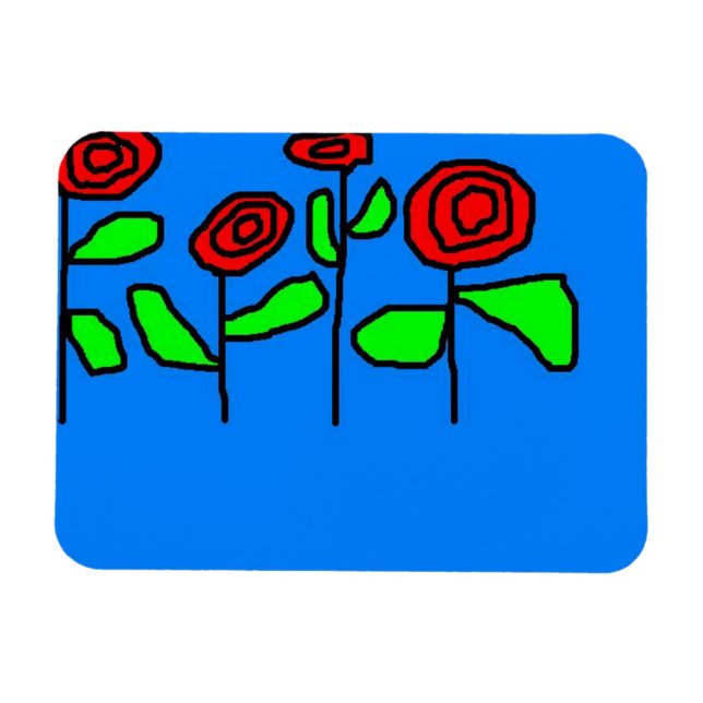 imán de rosas (Horizontal)