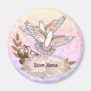 Imán de Rosas de palomas