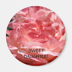 IMÁN DE ROSAS ROSADAS Hija Dulce Regalo Imanes