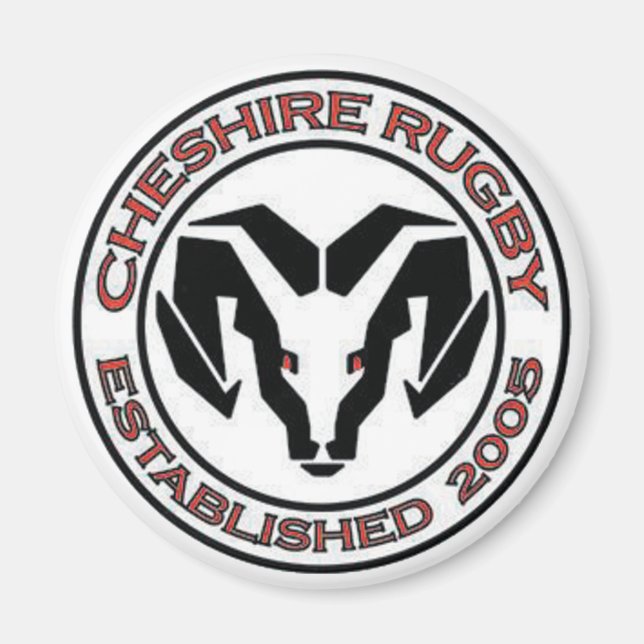 imán de rugby de Cheshire (Frente)