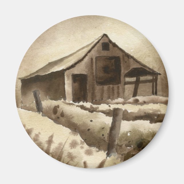 Imán de rutas de campo (Frente)