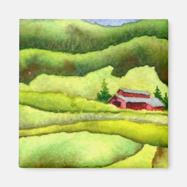 Imán de rutas de campo (Frente)