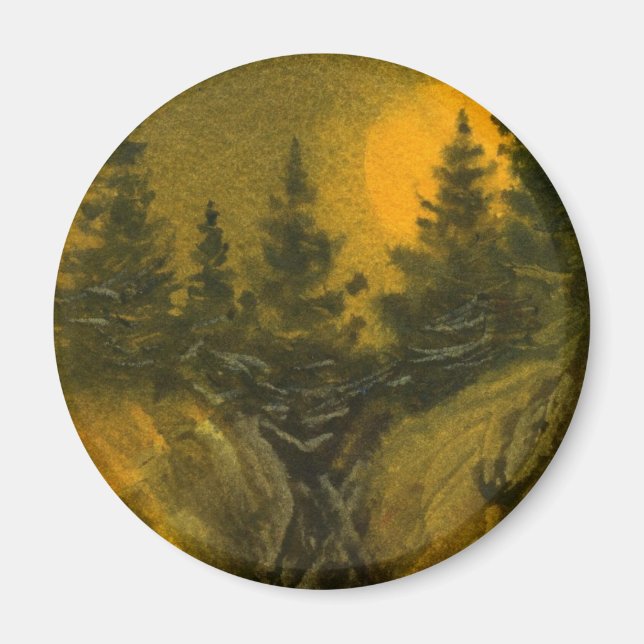 Imán de rutas de campo (Frente)