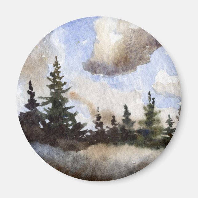 Imán de rutas de campo (Frente)