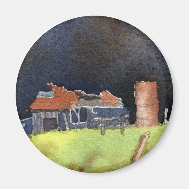 Imán de rutas de campo (Frente)