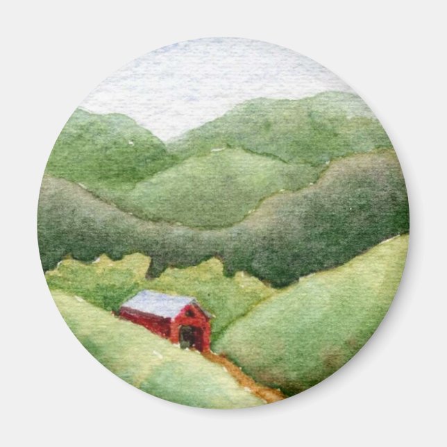 Imán de rutas de campo (Frente)