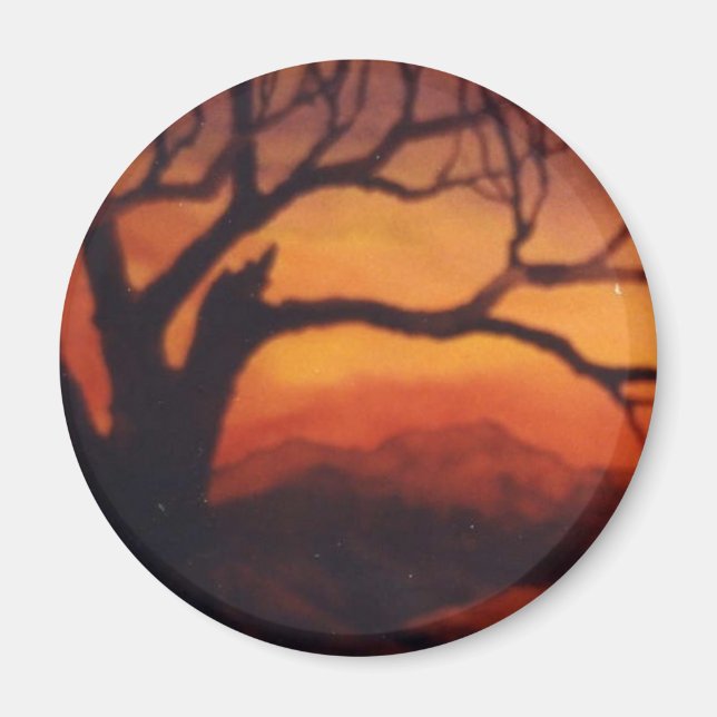 Imán de rutas de campo (Frente)