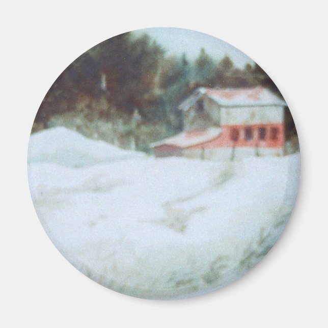 Imán de rutas de campo (Frente)