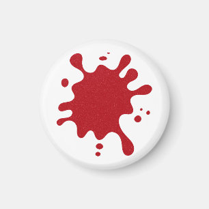 Imán de Salpicadura Roja de Tomate Personalizado (