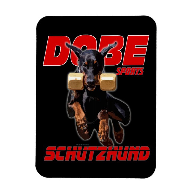 Imán de salto Dobermann Pinscher schutzhund (Vertical)