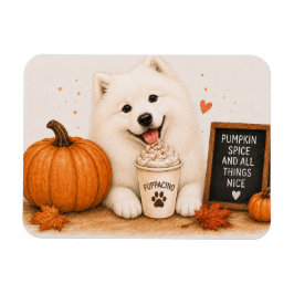 Imán de Samoyed con Especias de Calabaza