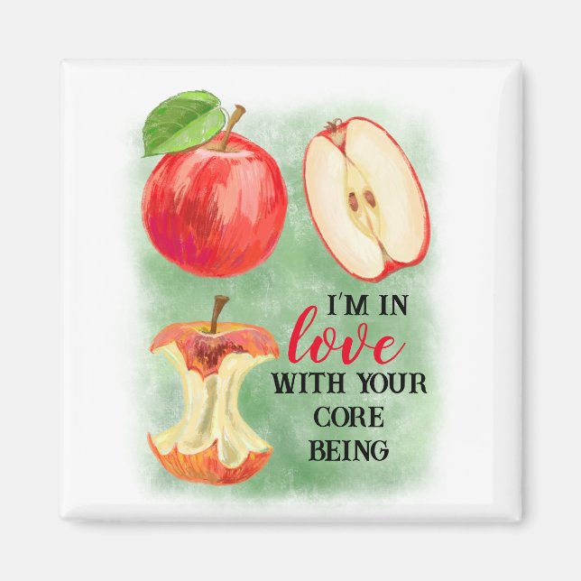 Imán de San Valentín de moda en el amor (Frente)