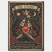 Imán de San Valentín Gótico de Los Amantes Tarot 