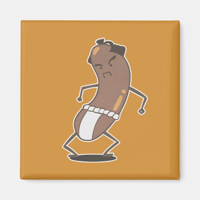 Imán de sausage de sumo (Frente)