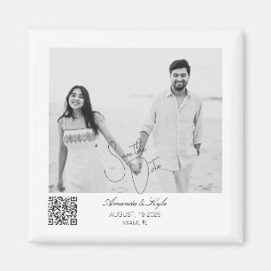 Imán de Save the Date editable personalizado