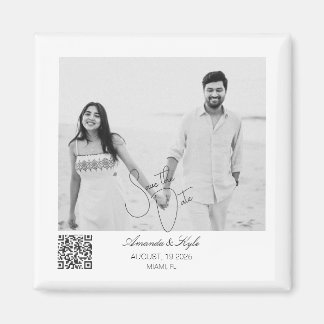 Imán de Save the Date editable personalizado
