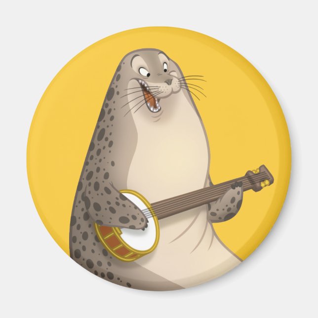 Imán de sellado de Strummin de Banjo (Frente)