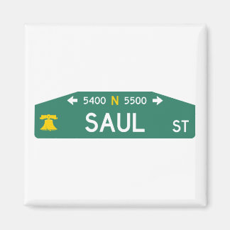 Imán de señal de calle de Filadelfia: ¡Hecho para