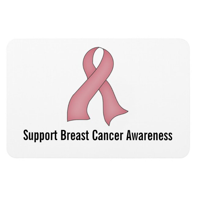 Imán de sensibilización sobre el cáncer de mama (r (Horizontal)