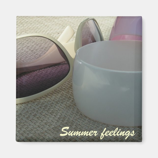 Imán de sentimientos de verano (Frente)