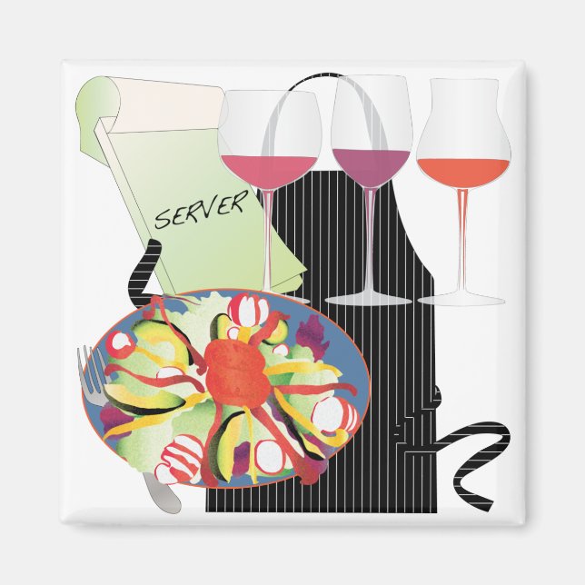 Imán de servidor de trabajos (Frente)