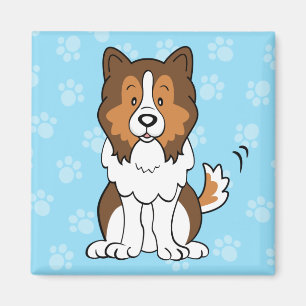 Imán de Sheltie del dibujo animado