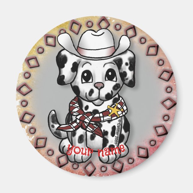 Imán de Sheriff de Perrito (Frente)