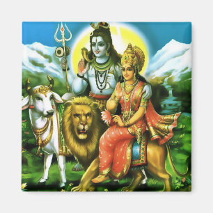 Imán de Shiva y de Parvati