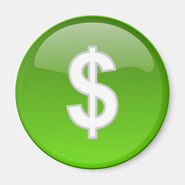 imán de signo de dólar (Frente)