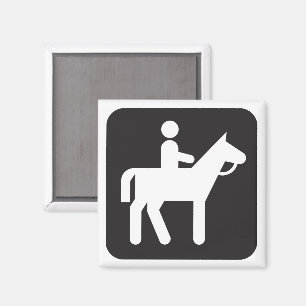 Imán de símbolo de equitación