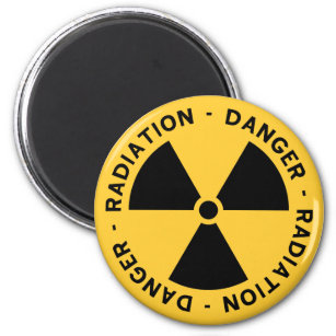 Imán de símbolo de radiación