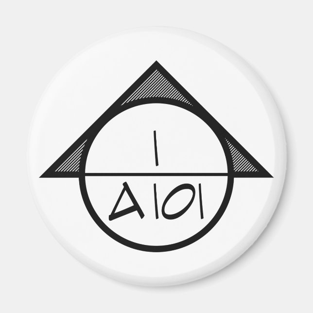 Imán de símbolo de referencia arquitectónica (oscu (Frente)