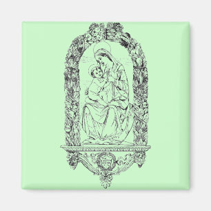 Imán de símbolos cristianos