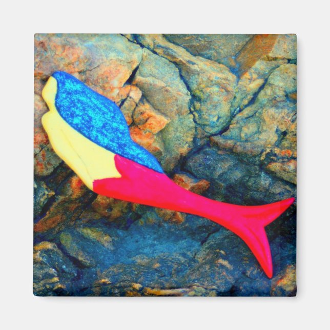 imán de sirena roja (Frente)