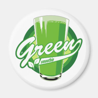 Imán de smoothie verde