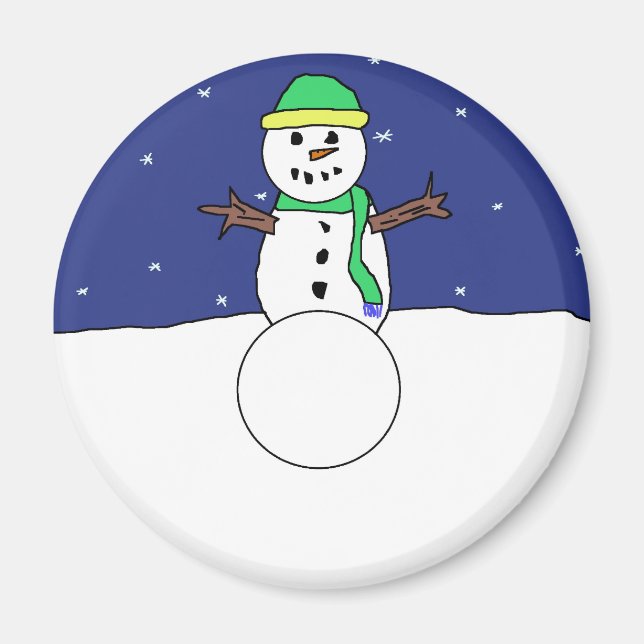 Imán de Snowman (Frente)