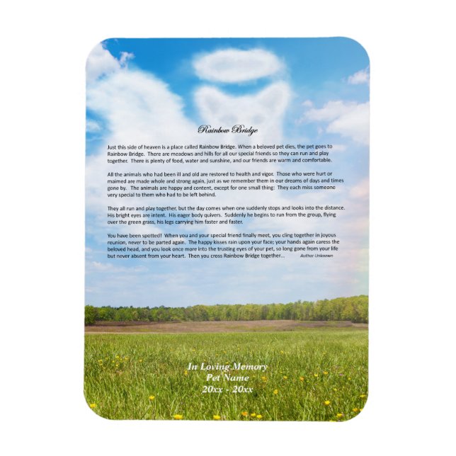 Imán de solidaridad de perros machos puente sobre  (Vertical)