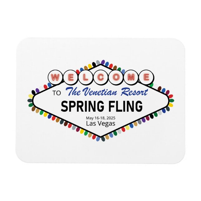 Imán de Spring Fling 2025 (Horizontal)