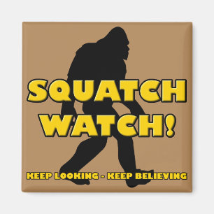 Imán de Squatch Watch Sasquatch Divertido Pie Gran