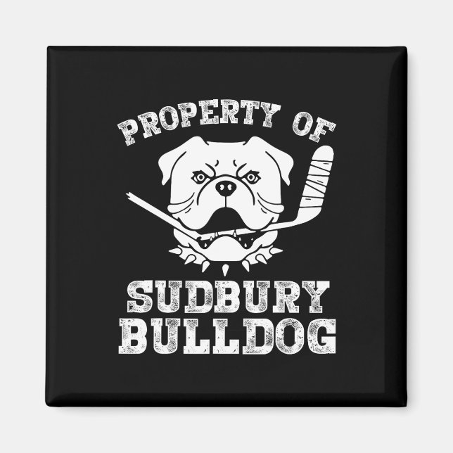 Imán De Sudbury Bulldog Divertido (Frente)