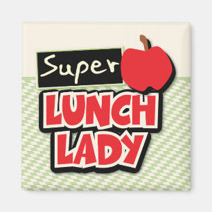 Imán de Super Señora del Almuerzo