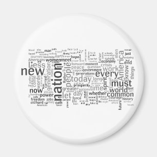 Imán de Tagcloud del discurso de la inauguración