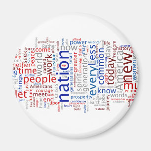 Imán de Tagcloud del discurso de la inauguración