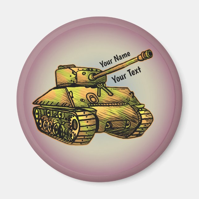 Imán de Tanque Militar (Frente)
