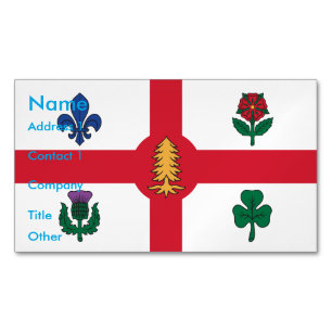 Imán de Tarjeta de Negocios con Bandera de Montrea