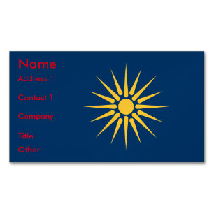 Imán de Tarjeta de Negocios con la Bandera de Mace