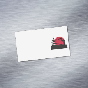 Imán de tarjeta de visita de Japón