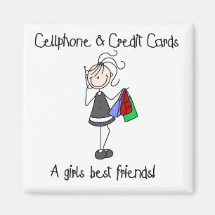 Imán De Tarjetas De Crédito Y Teléfono Celular