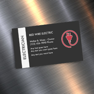 imán de tarjetas de visita para electricidad